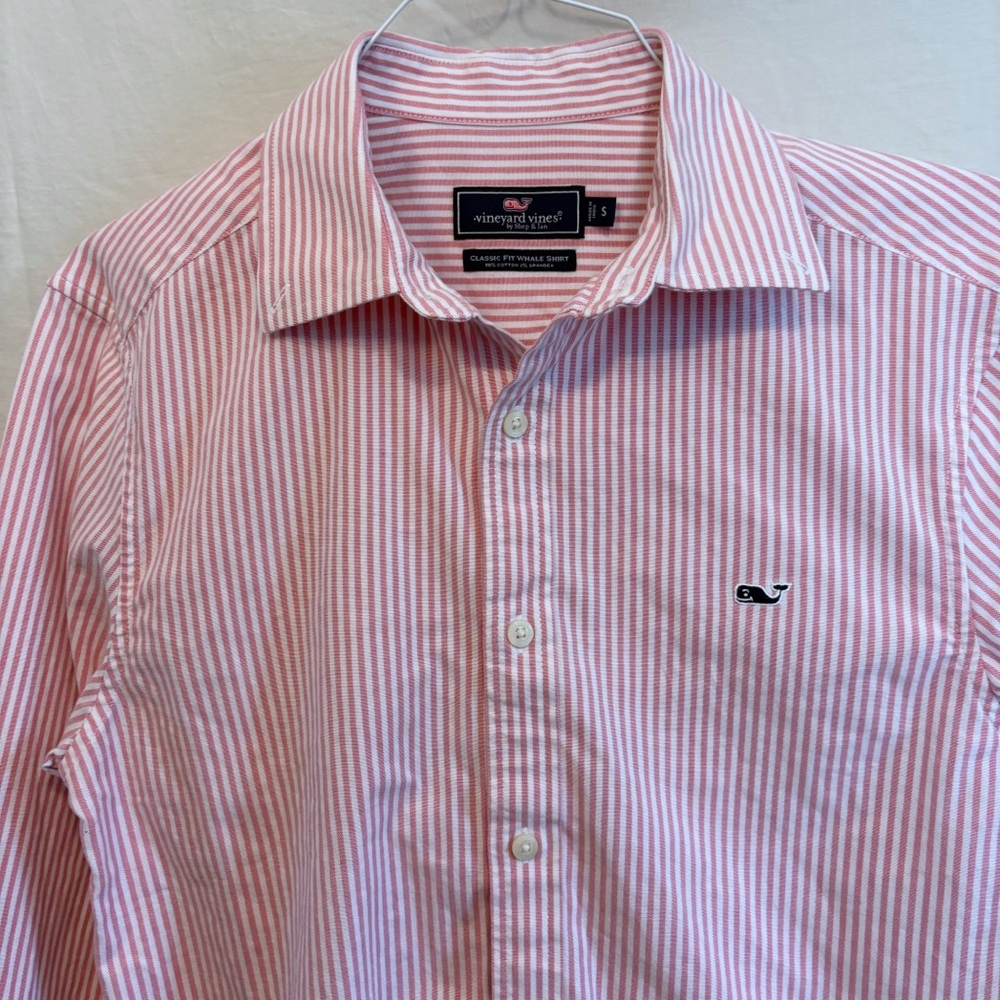 Vineyard Vines Pink Casual Button Down Shirt